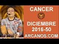 Video Horscopo Semanal CNCER  del 4 al 10 Diciembre 2016 (Semana 2016-50) (Lectura del Tarot)