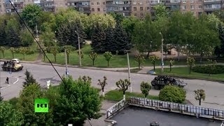 Украинские войска на улицах Краматорска