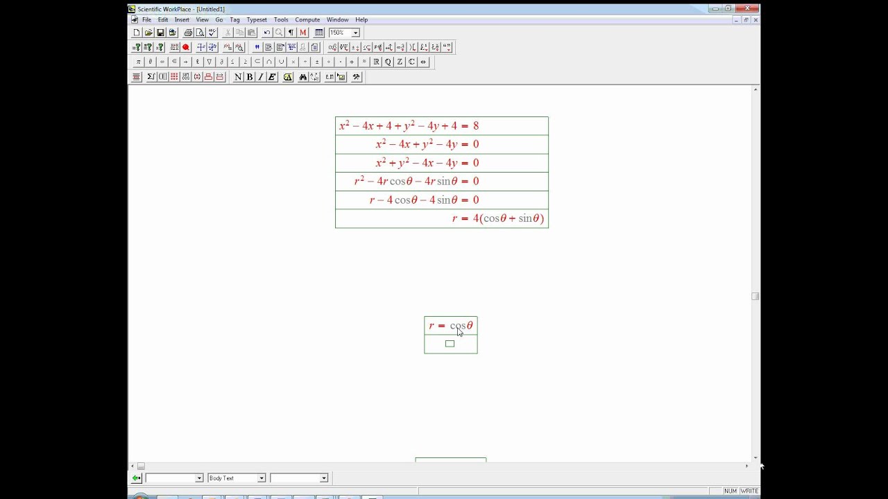 polar and cartesian equations: converting - YouTube