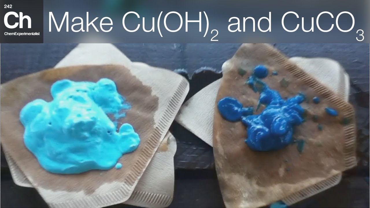 Make Copper hydroxide, Copper carbonate and Copper oxide (Cu(OH)2