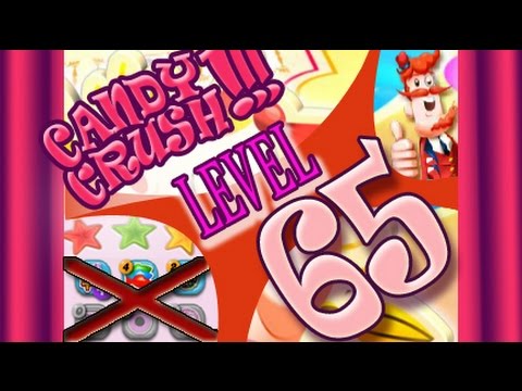 How to beat Candy Crush Saga Level 65 - 1 Stars - No Boosters - 202