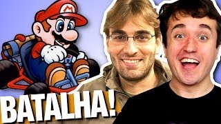 BATALHA CLÁSSICA! - Super Mario Kart com Brksedu