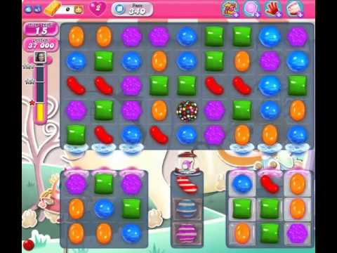 Candy Crush Saga Level 340 (no boosts) - YouTube