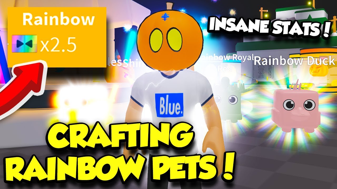 Crafting Shiny And Rainbow Pets In Saber Simulator Update Roblox