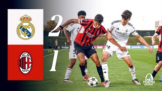 Los Blancos take home the win | Real Madrid 2-1 AC Milan | Highlights Youth League | U20