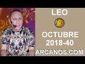 Video Horscopo Semanal LEO  del 30 Septiembre al 6 Octubre 2018 (Semana 2018-40) (Lectura del Tarot)