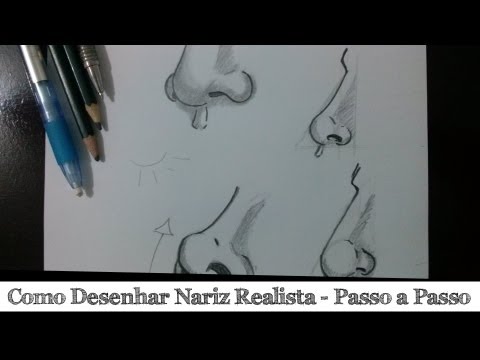 Como Desenhar Nariz Realista - Passo a Passo - YouTube