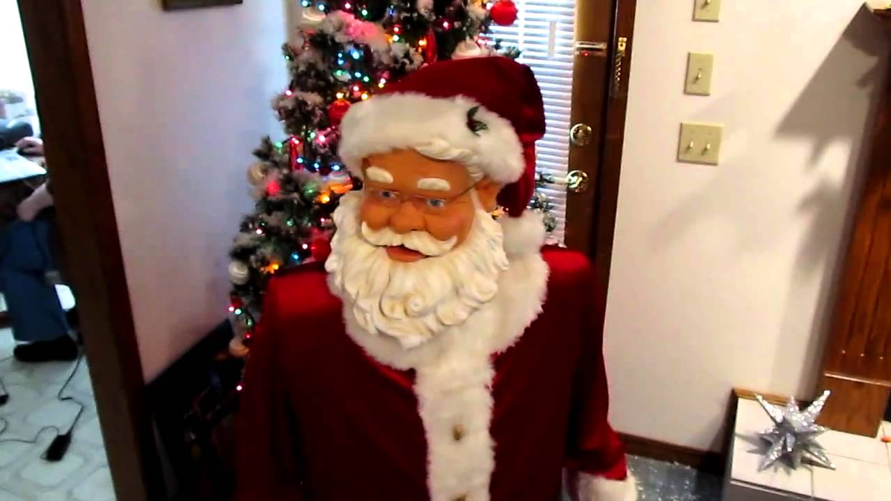 Gemmy Animated Life Size Singing And Dancing Santa (Menards 
