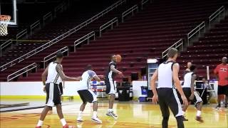 Dwight Howard - First scrimmage footage as a Houston Rocket