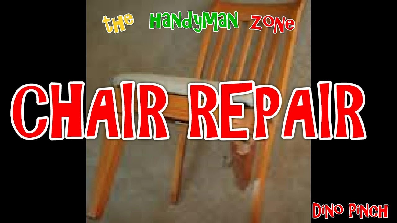 broken chair repair, cracked chair leg YouTube