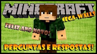 Respondendo Perguntas e Jogando Mega-Walls - Especial de Ano Novo (Minecraft)