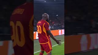 ROMELU LUKAKU 🔥? Roma v Slavia Praha #asroma #dajeroma #goal #UEL