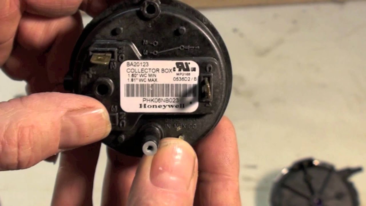 How gas furnace pressure switches work - YouTube
