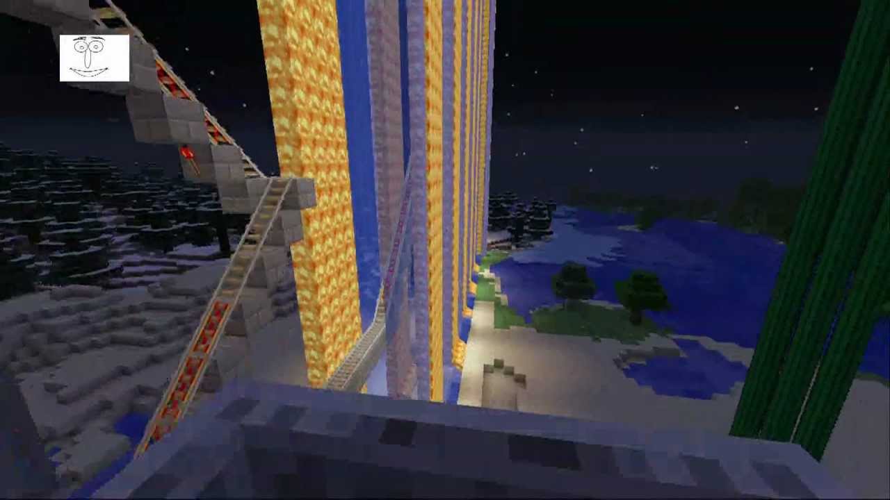 Minecraft Epic Rollercoaster - YouTube