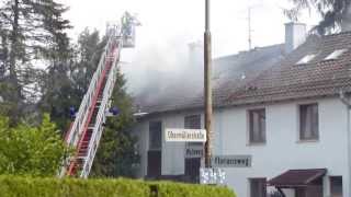 Brand mehrerer Reihenhäuser in Bachmehring bei Wasserburg am 02.07.2013