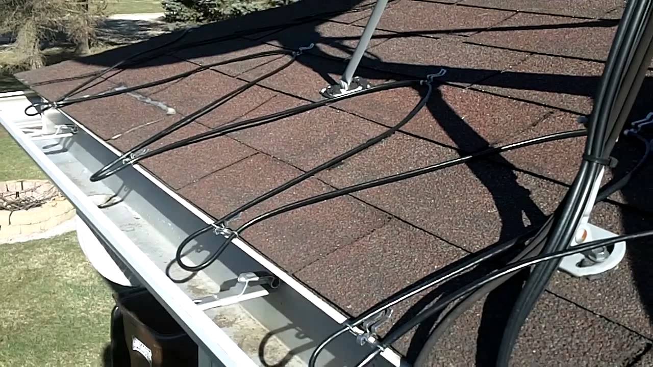 Heated Gutter Cable InstallationEasy Heat Cables YouTube