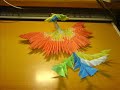 3 - Origami 3D Tutorial - The Phoenix Step By Step (block Folding)