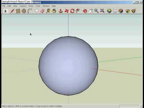 how to make a sphere in sketchup 2017