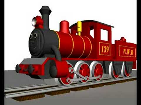 Animated 3D Steam Train test - YouTube