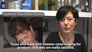 Testimony of Laurence Testa on Géomer products for hair regrowth