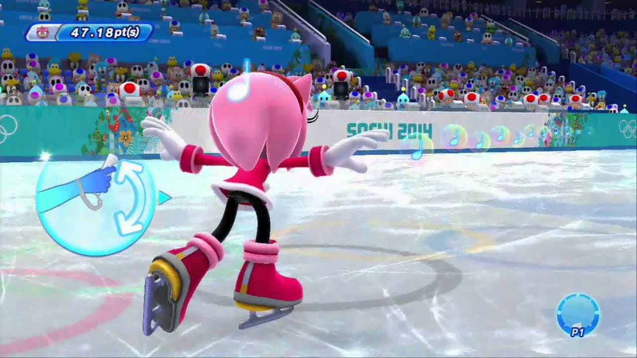 mario ice skating game