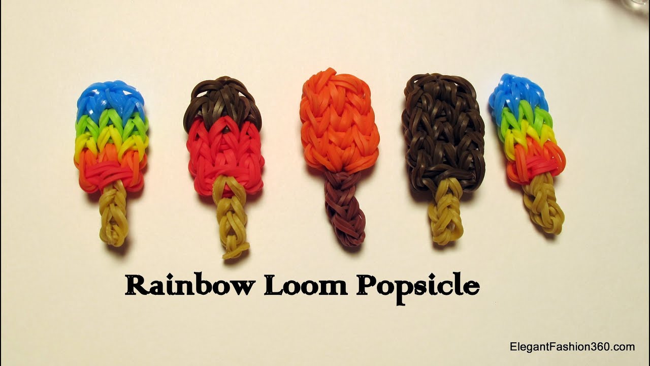 rainbow loom food charm