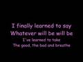 Vanessa Hudgens - Whatever Will Be (with Lyrics!!) - Youtube