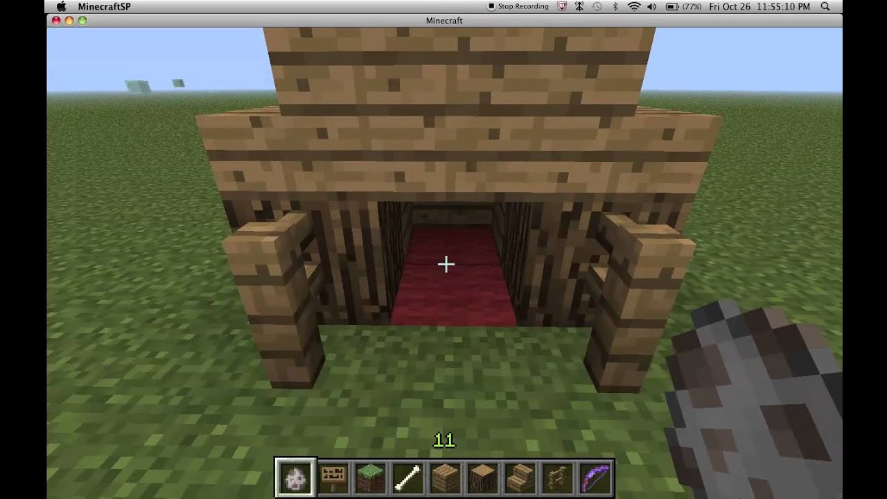 how to make dog kennel on minecraft no mods - YouTube