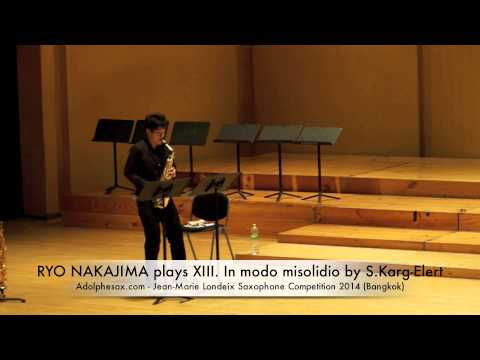 RYO NAKAJIMA plays XIII In modo misolidio by S Karg Elert