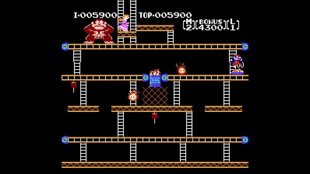 Donkey Kong - Original Edition (running at 60Hz on an emulator ...