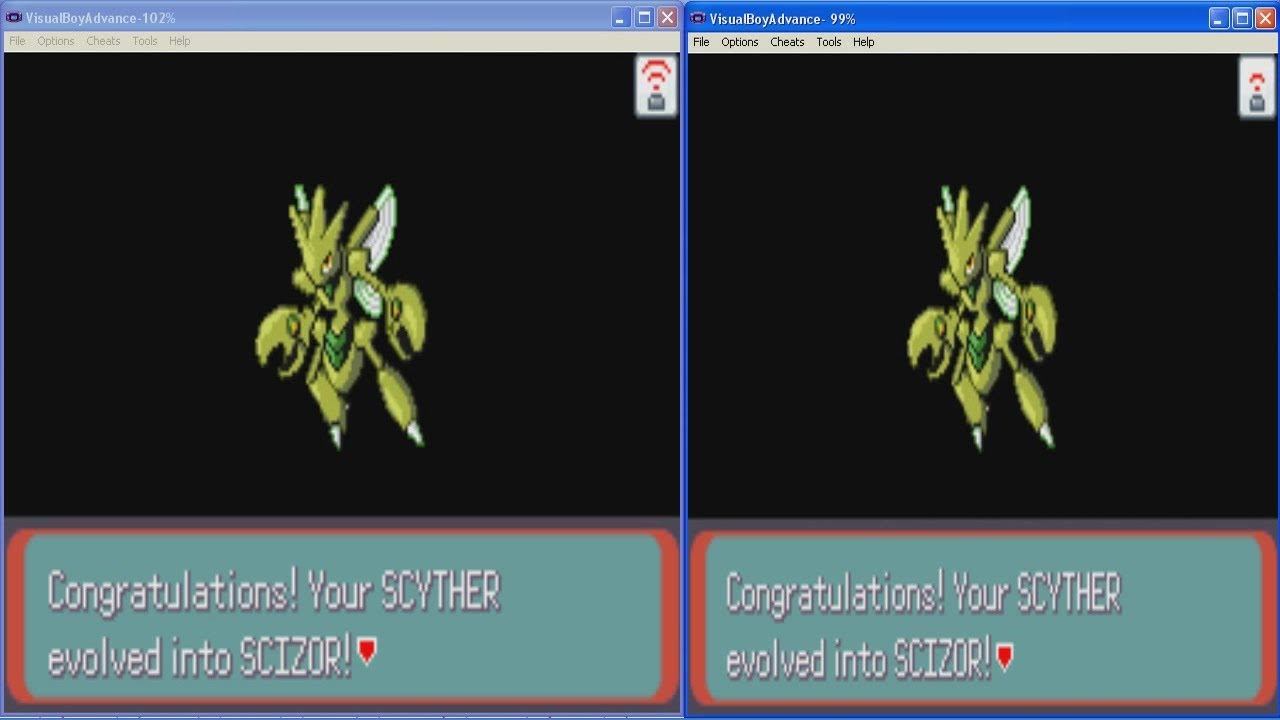 ... por troca Pokémon Emerald VBA Link(Scyther Evolve Trade) - YouTube