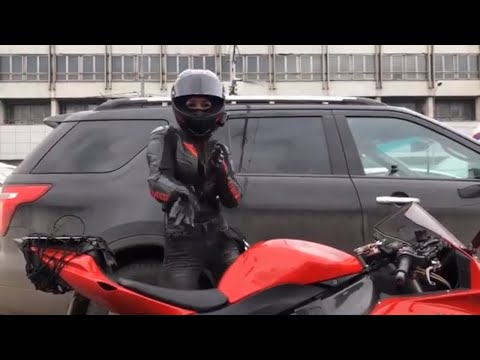 Motorcycles and Funny Bikers Funny Girls on a Bike