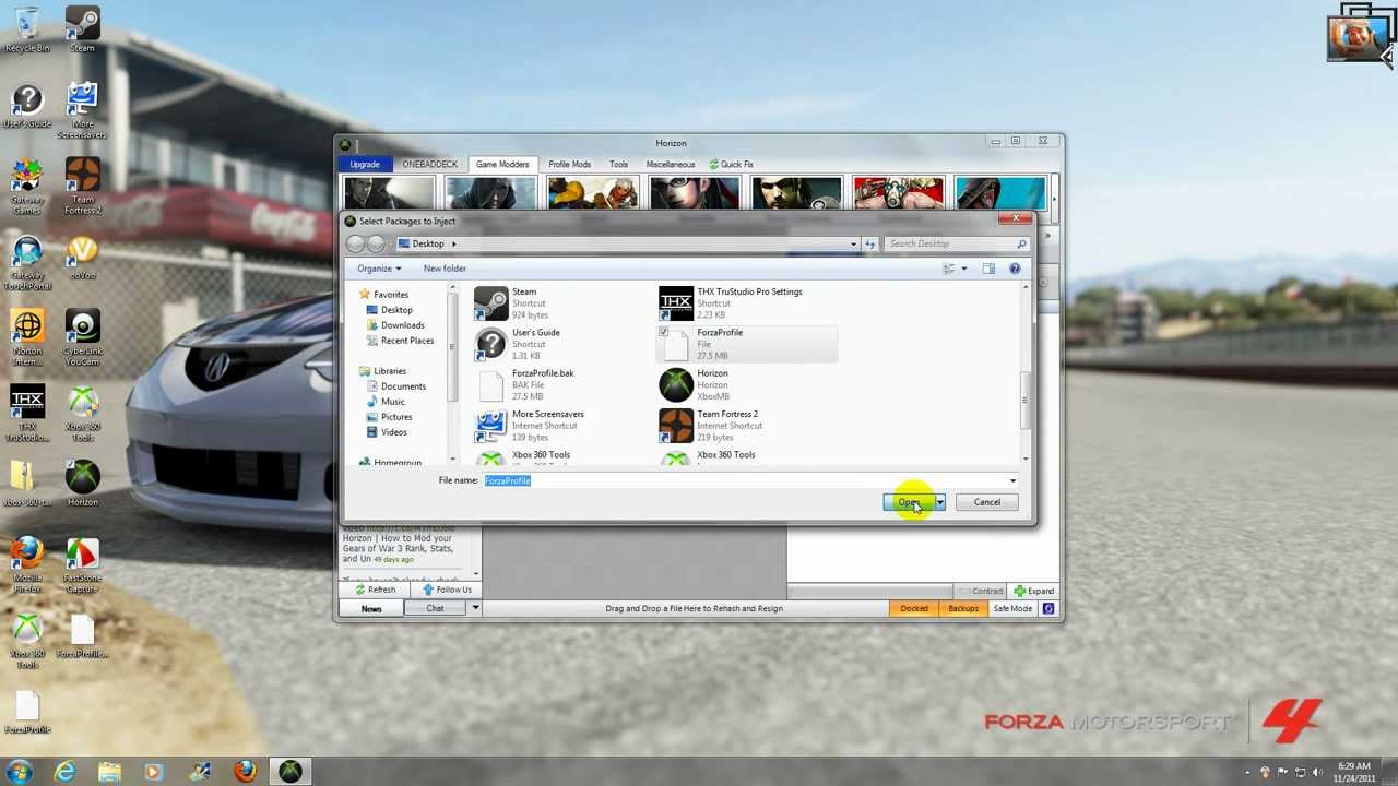 How to Mod Forza 4 using Xbox 360 tools and Horizon!! - YouTube