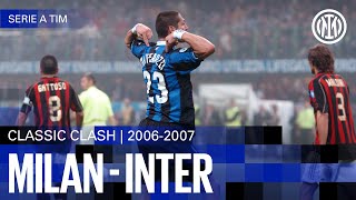 FOUR GOALS IN THE #DerbyMilano ⚽⚽⚽⚽ | MILAN 3-4 INTER 2006/07 | EXTENDED HIGHLIGHTS ⚽⚫🔵?