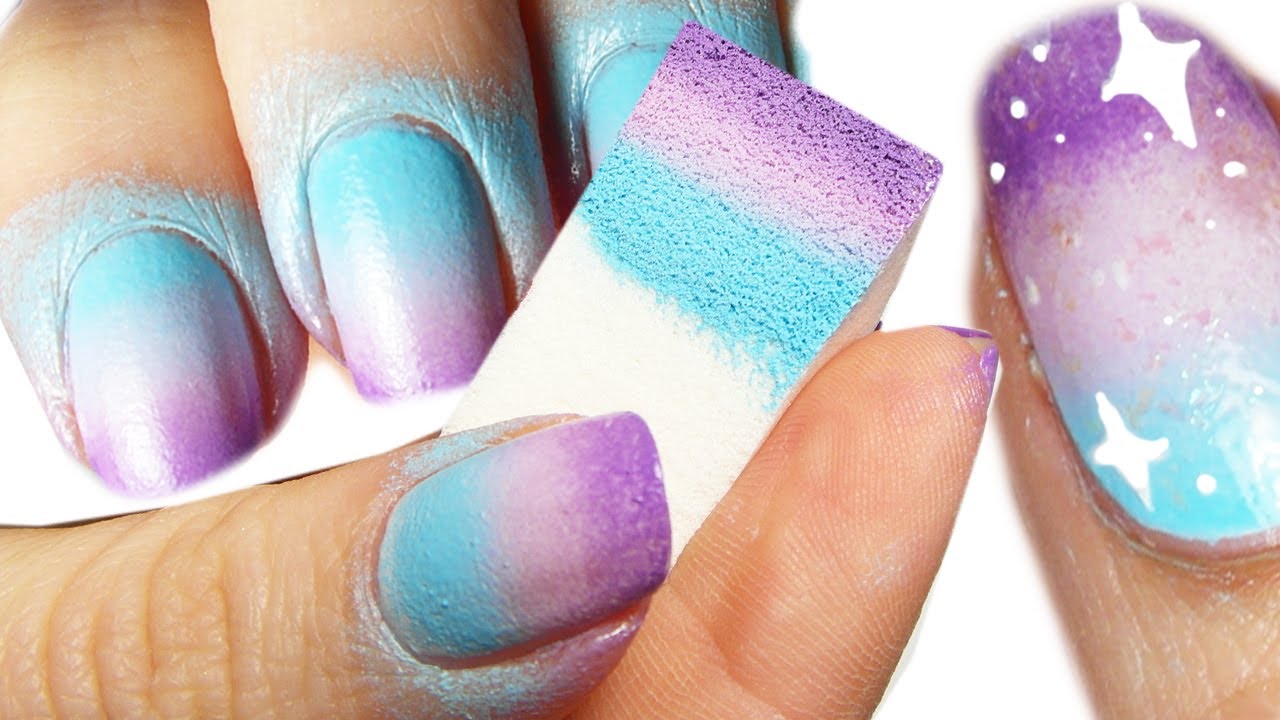 7. Step by Step Guide to Creating a Galaxy Nail Design with Sponge - wide 8