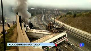 GRAVE ACCIDENTE FERROVIARIO EN SANTIAGO DE COMPOSTELA