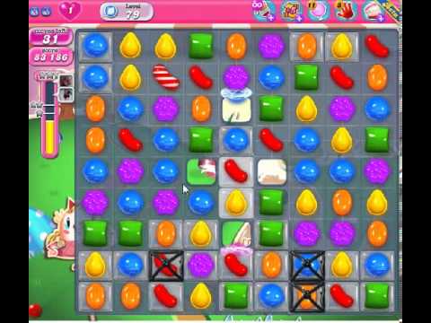 How to beat Candy Crush Saga Level 79 - 2 Stars - No Boosters - 165