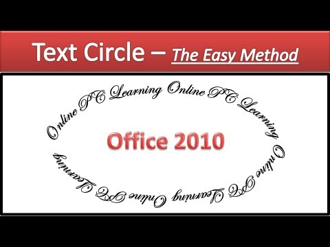 Text Circle in Word - The Easy Method - 2010 - Microsoft Word - YouTube