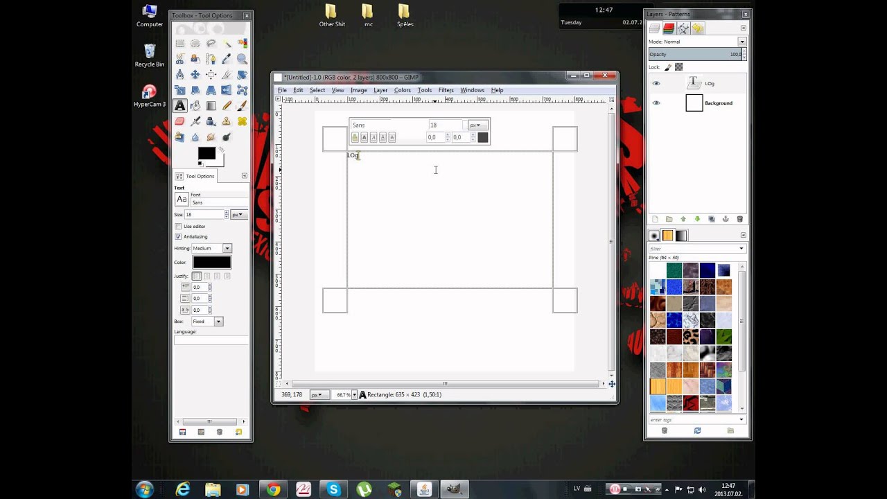 Gimp 2.8 Help : How to Change formats xcf to png. - YouTube