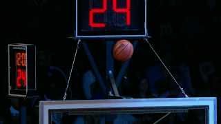 Brooklyn's Mascot Gets the Ball Stuck on the Hoop