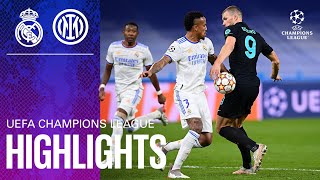 REAL MADRID 2-0 INTER | HIGHLIGHTS | UEFA Champions League 2021/22 Matchday 06 ⚽⚫🔵?