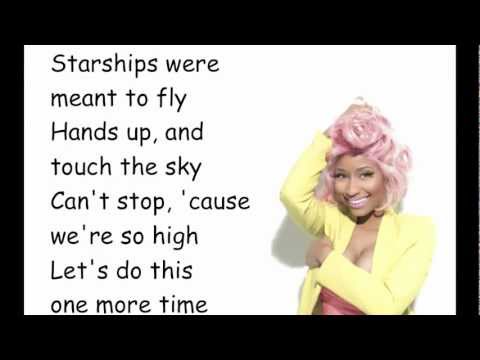 Nicki Minaj- Starships (Clean) with Lyrics (New Song) - YouTube