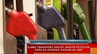 BT: Ilang transport group, magpe-petisyon para sa dagdag-pasahe sa jeep