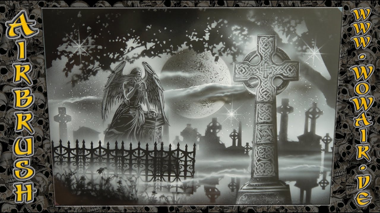 Grim Reaper Airbrush Stencils