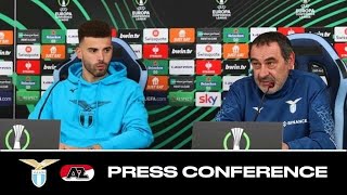 Lazio-AZ | Mister Sarri e Maximiano in conferenza stampa