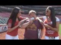 Larry Nickel Interviews Mick Foley and the Bella Twins at Busch Stadium