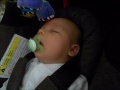 funny baby pacifier trick