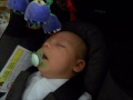 funny baby pacifier trick