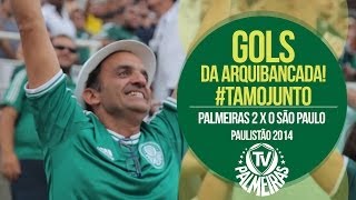 Gols da arquibancada! Palmeiras 2 x 0 São Paulo - Paulistão 2014