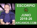 Video Horscopo Semanal ESCORPIO  del 24 al 30 Junio 2018 (Semana 2018-26) (Lectura del Tarot)